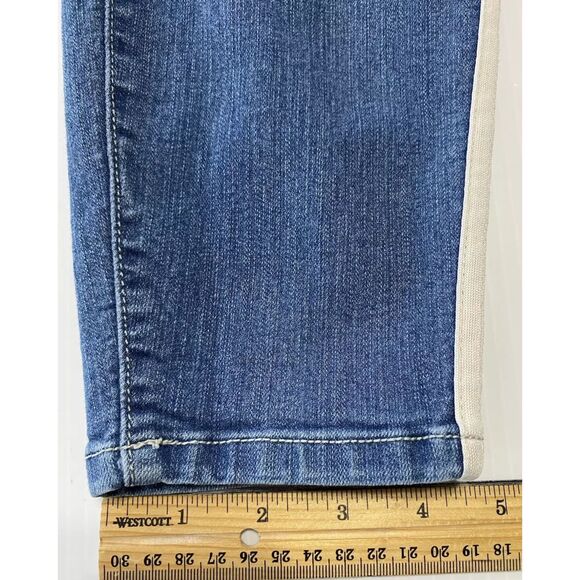 Torrid First Fit Jegging Jeans Women's Size 14S (33x25) Short Mid Rise Striped - Picture 10 of 11